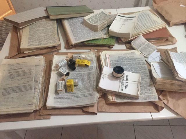 Russian samizdat and photo negatives of unofficial literature in the USSR. Moscow. Author: NkritaCC BY-SA 4.0