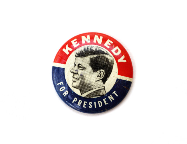 JFK election pin