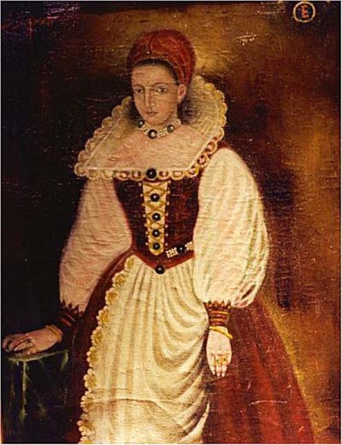 Copy of the lost 1585 original portrait of Elizabeth Bathory