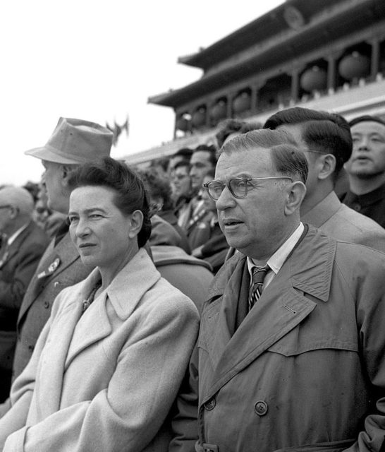 Simone de Beauvoir and Jean-Paul Sartre in Beijing,1955