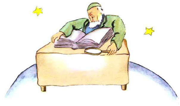 “The Geographer” – Illustration in “The Little Prince”