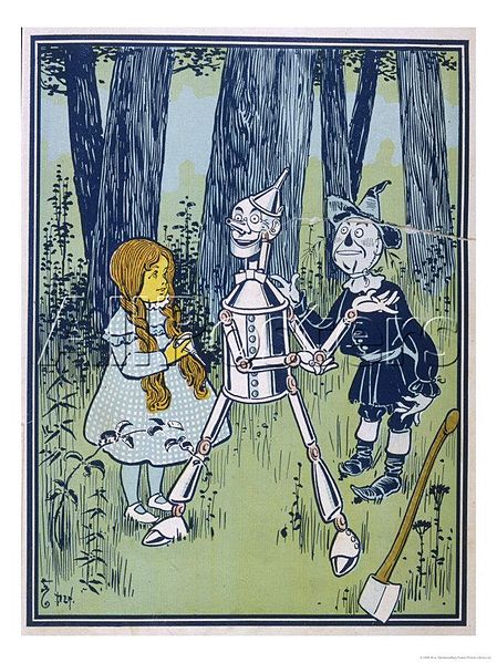 An illustration by W. W. Denslow from The Wonderful Wizard of Oz, also known as The Wizard of Oz,