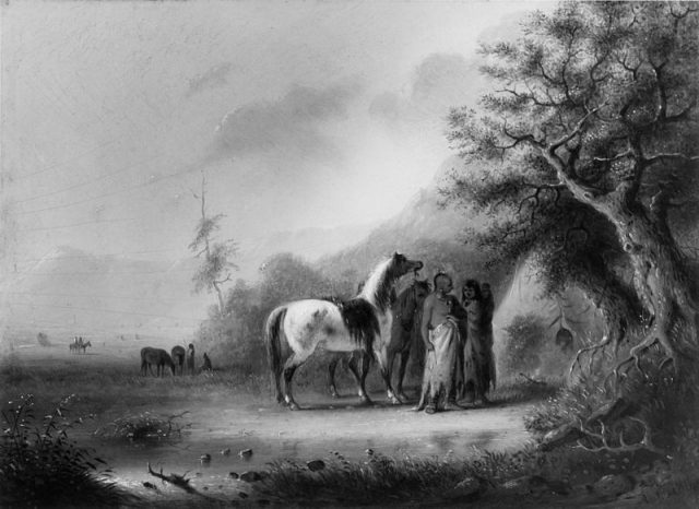 Alfred Jacob Miller – Sioux Indians in the Mountains