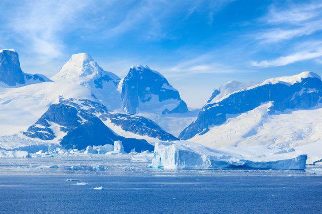 Antarctica Lemaire Channel Mountain