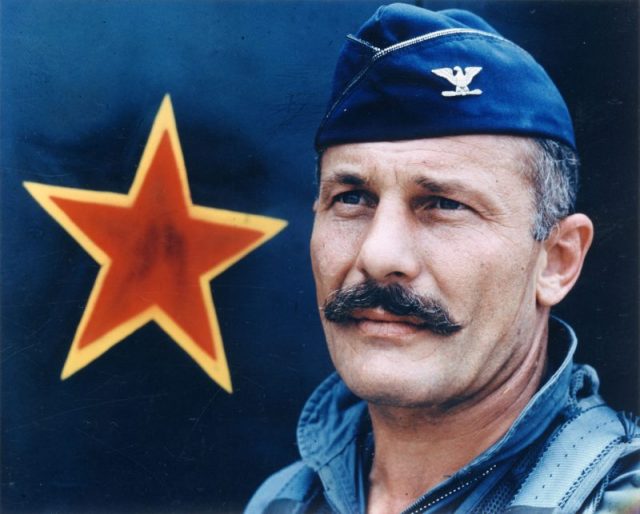 Robin Olds with his epic mustache