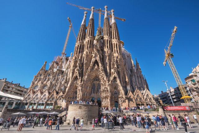 Cathedral of La Sagrada Familia in Barcelona