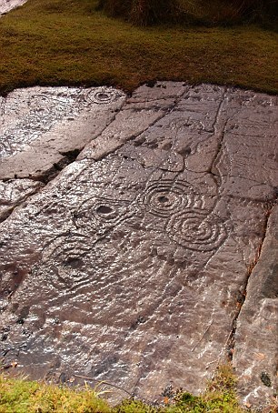 The Achnabreck Cup-and-Ring-Marked Rock. Source: Historic Environment Scotland