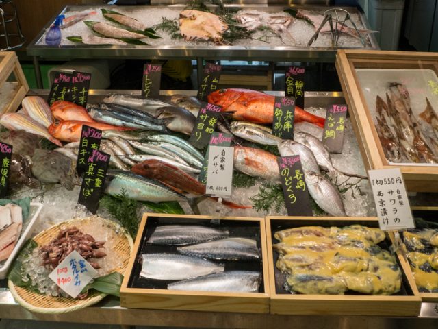 Display at Tokyo’s Tsuki-ji Fish Market