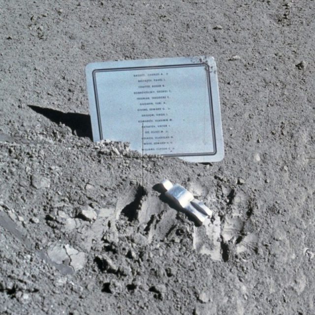 Fallen Astronaut sculpture that is on the Moon