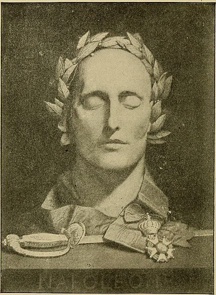 Death mask of Napoleon, made by Dr. Antommarchi at St. Helena, 1821