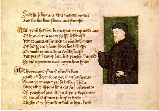 Geoffrey Chaucer by Thomas Hoccleve (1412)