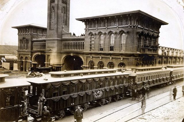 Harrisburg PA: Funeral train of A. Lincoln