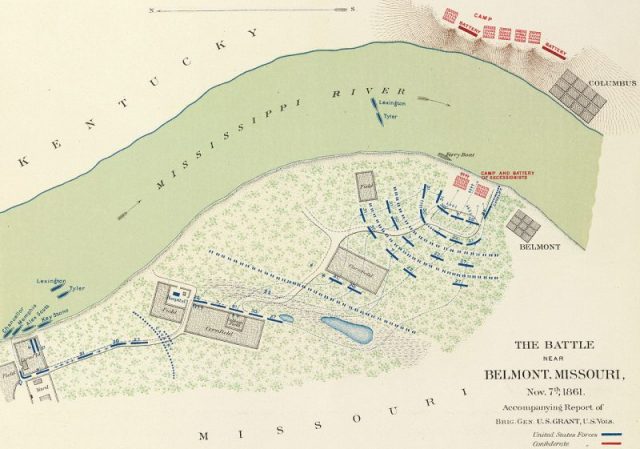 Battle of Belmont map