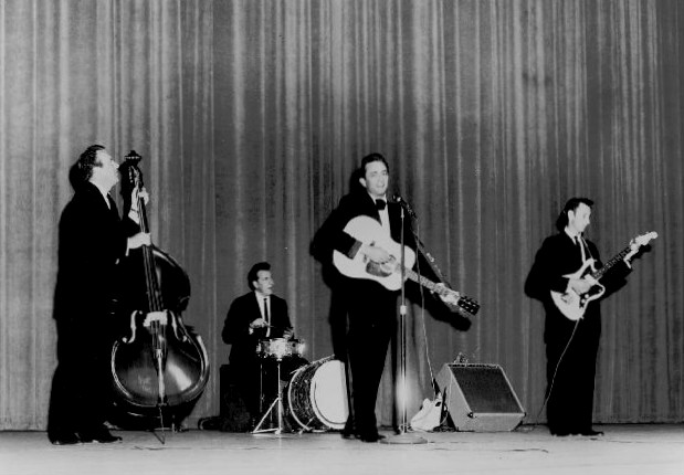 The Tennessee Three with Cash in 1963.