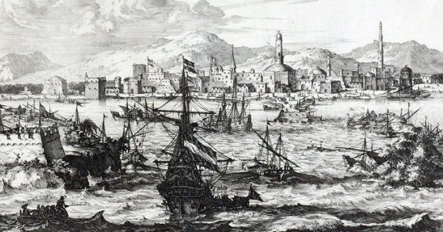View of Mocha, Yemen, during the second half of the 17th century