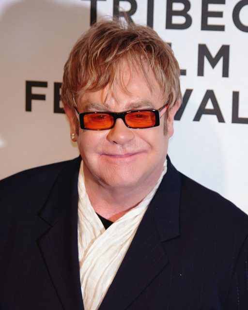 Elton John attending the premiere of The Union at the Tribeca Film Festival. Photo:David Shankbone –CC BY 3.0
