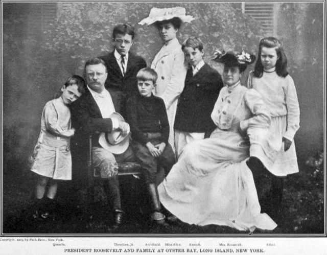Roosevelt family at Oyster Bay, circa 1903