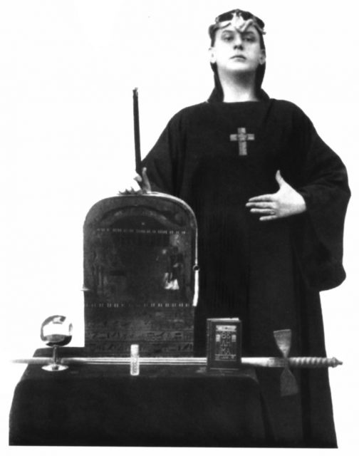 Crowley in ceremonial garb, 1912