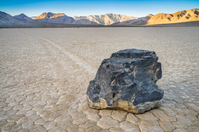 The Racetrack Playa is located above the northwestern side of Death Valley, in Death Valley National Park, Inyo County, California, U.S.