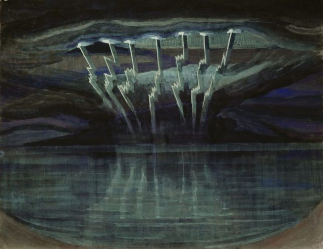 Lightning by Mikalojus Konstantinas Ciurlionis (1909)