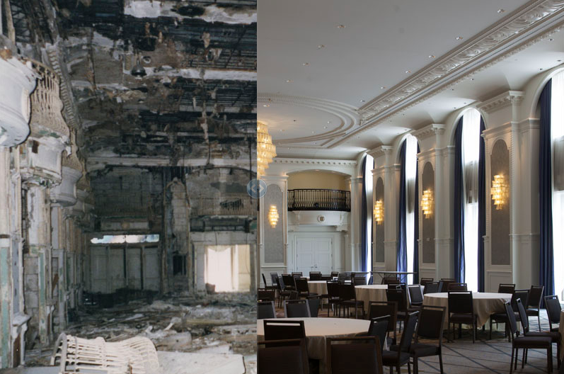 Haunting and Beautiful Before and After Pictures of Detroit The