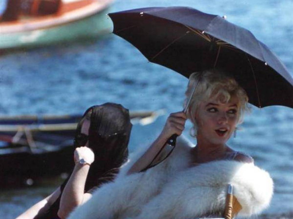 Marilyn Monroe Lounging Between Shots On Set