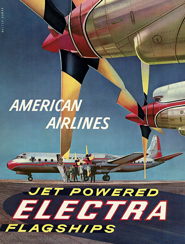 The Golden Age of Air Travel Vintage Airline posters from between the