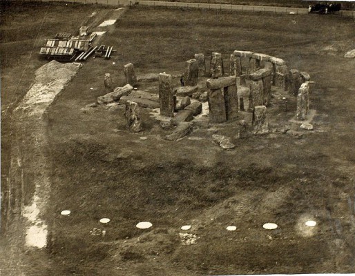 Post-World War I aerial photograph. source
