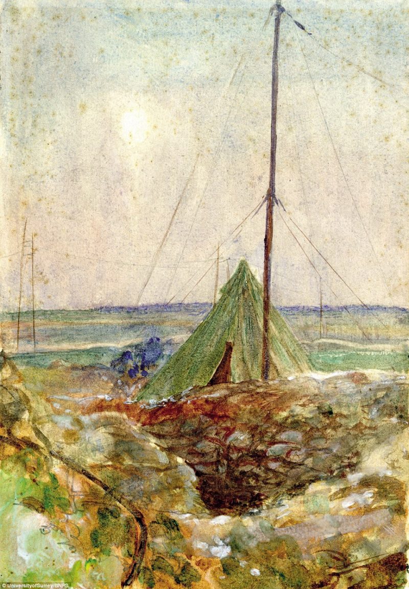 2DEFCCA900000578-3296906-Sombre_This_watercolour_shows_Shepard_s_dugout_in_the_Somme_next-a-145_1446215203396