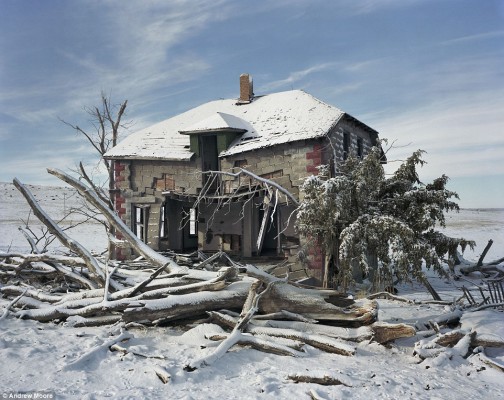 Susie Fehr Grossenbacher’s homestead in Sheridan County was known for its raucous parties and dances, but now looks more than a little worse for wear. Image credit @Andrew Moore