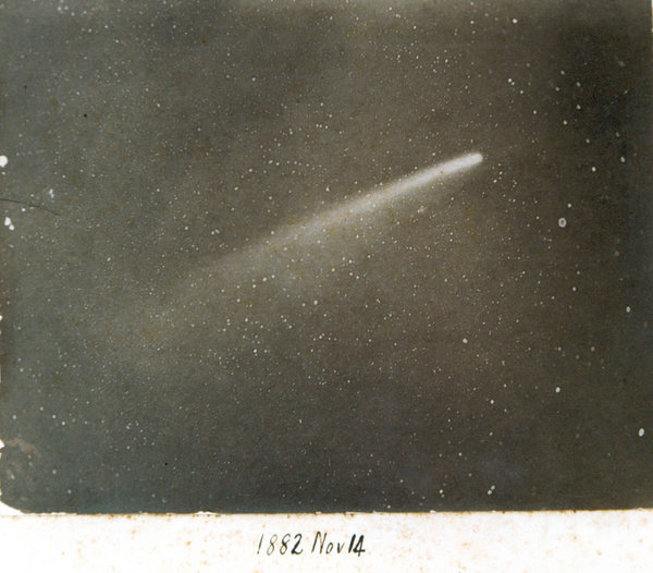 Photograph of Great Comet of 1882, Nov. 14, 1882 (Royal Observatory, Cape of Good Hope, South Africa).