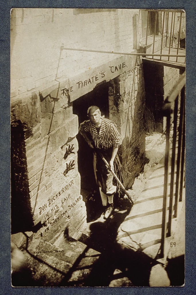 Portrait of Don Dickerman standing in the doorway of his business, ca. 1912-1920. Photo credit: Schlesinger Library on the History of Women in America