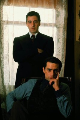 Young Robert De Niro and Al Pacino