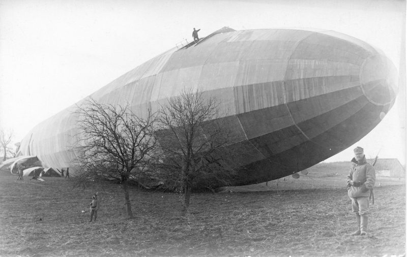 Airship wrecked sometime in WW1 somewhere on the Hungaro-Austrian side