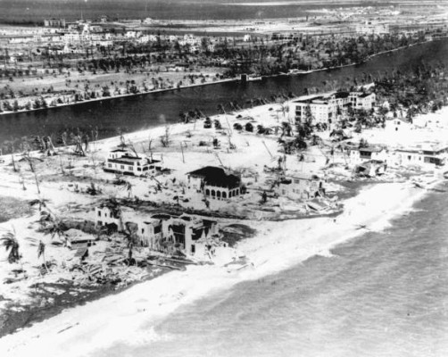 Damage at Miami Beach after 1926 hurricane