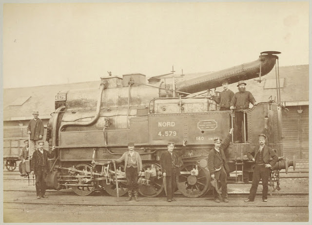 French Northern Railway Locomotive, 1880s (1)