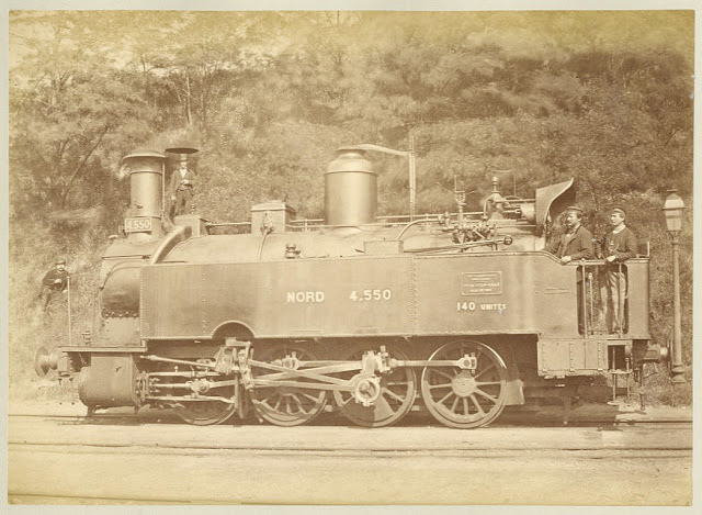 French Northern Railway Locomotive, 1880s (3)