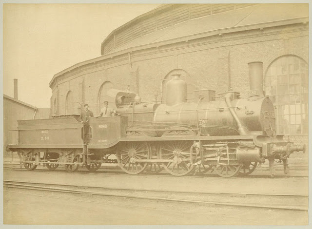 French Northern Railway Locomotive, 1880s (4)