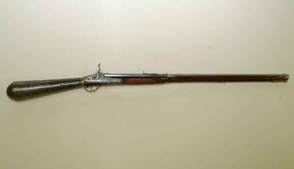 Girardoni system Austrian repeating air rifle, circa 1795, believed to have been taken on the Lewis and Clark Expedition. source