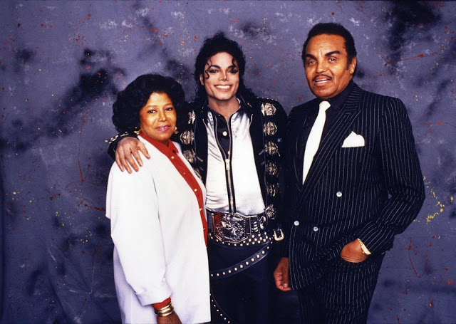 Michael with his father Joseph and his mother Katherine, 1988