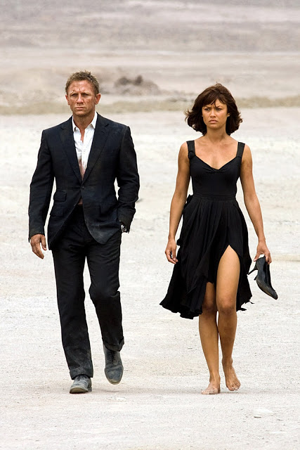 Olga Kurylenko played Camille Montes, with Daniel Craig as James Bond, in Quantum of Solace