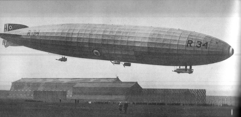 The R34 in 1919. R33 class airships