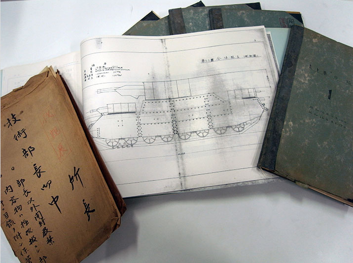 Blueprints and work diaries of a phantom 150-ton super-heavy tank that was ordered by the Imperial Japanese Army during WWII. source