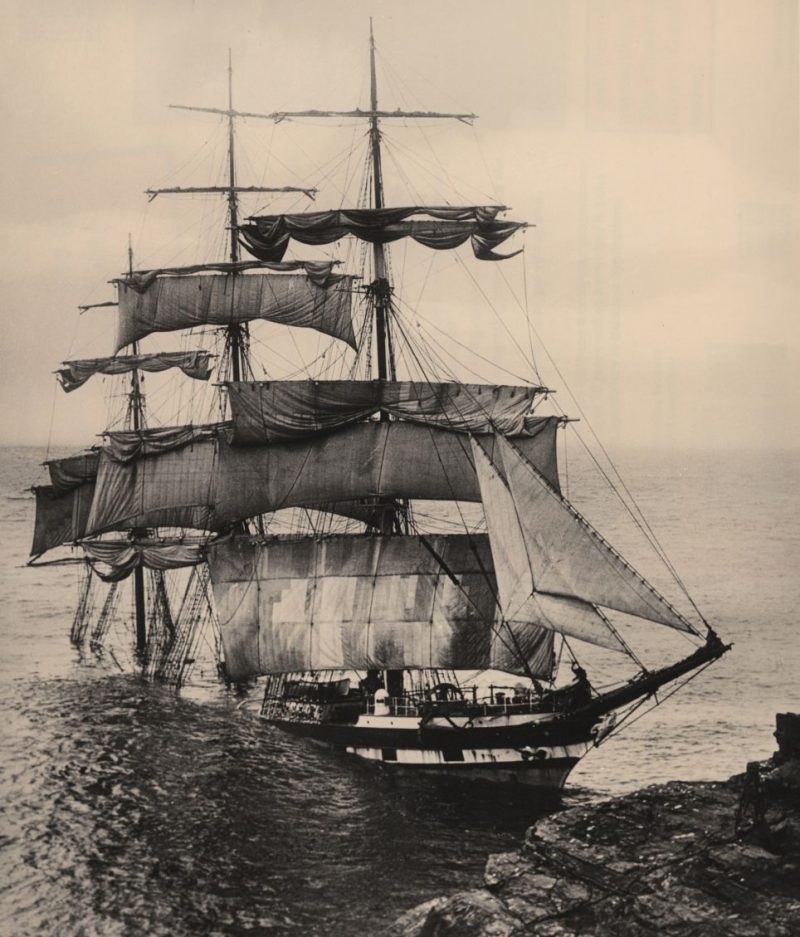 A British built iron sailing barque, The Cromdale, ran into Lizard Point, the most southerly point of British mainland, in thick fog. The three-masted ship was on a voyage from Taltal, Chile to Fowey, Cornwall with a cargo of nitrates. There were no casualties but within a week the ship had been broken up completely by the sea. 