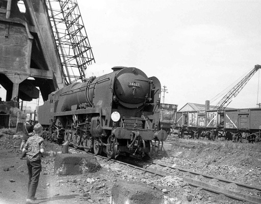 Rail UK editor Phil Marsh in 1967 at Nine Elms