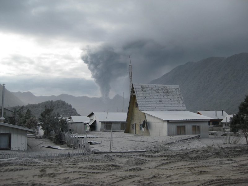 Following the eruption of the Chaitén volcano, a lahar destroyed much of the town of Chaitén. Wikipedia