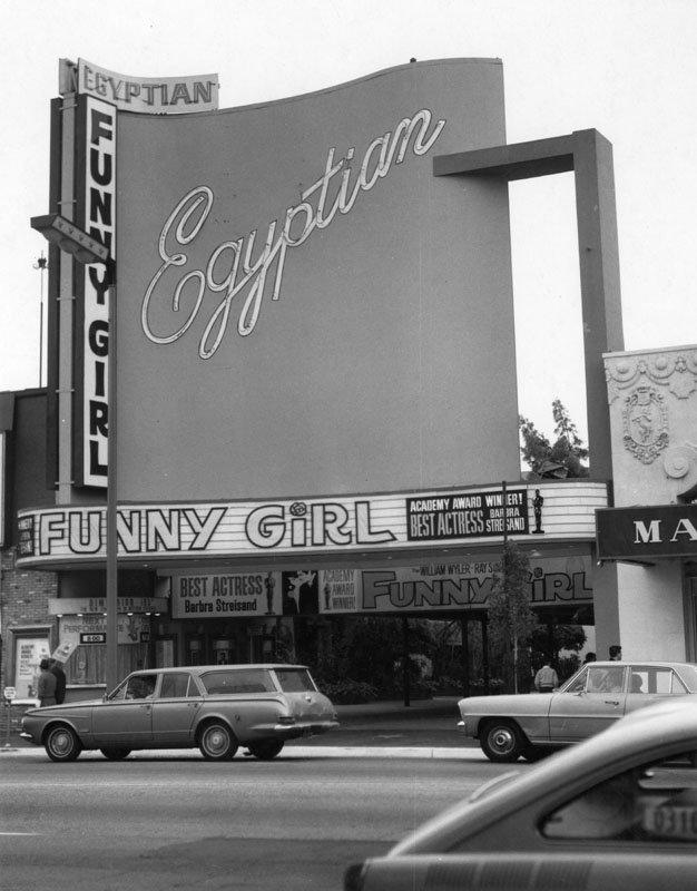 Funny Girl plays at the Egyptian in 1968