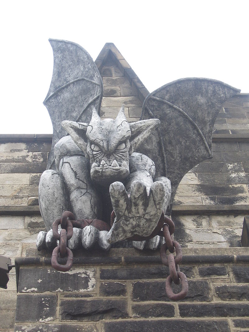Gargoyle on the exterior of the Eastern State Penitentiary.Wikipedia