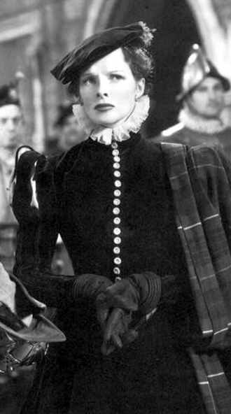 In Mary of Scotland (1936), one of a series of unsuccessful films Hepburn made in this period.