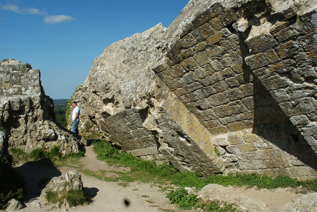 In the 17th century Corfe Castle was demolished by order of parliament.